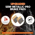 Semi-metallic-pro Front Brake Pads Compatible With Honda Trx250x Trx250ex Rancher 420 Foreman 500 520 Rubicon 06435-hp7-a01