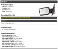 Left Driver Side Power Mirror Paint To Match Fold With Heated Glass Led Turn Signal Memory And Puddle Light Compatible