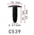 Autobahn88 Trim Panel Clip Compatible With Honda Oem 90667sa0003b3 Pack Of 20