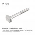 Uxcell T-slot Bolts 2pcs M10x90mm Slot Drop-in Stud Sliding 304 Stainless Steel Shape Screws For T Track