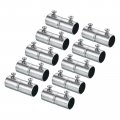 Emt Coupling 16mm 5 8 Inch Set Screw Conduit Fittings 47mm Length Electrical Pipe Connector 0 7mm Wall Thick 10 Pack 