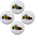 Bulldozer Ceramic Cabinet Drawer Pulls Knobs Set Of 4 
