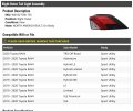Marketplace Auto Parts Right Passenger Side Outer Led Tail Light Assembly Body Mounted Compatible With 2019-2020 Toyota Rav4