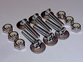 Boat Deck Plate Bolts And Screws 8 In To 10 Grade 8 Stainless Steel Phillips Oval Head With Rubber Backed Washers Nylon Lock