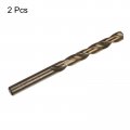Uxcell 2pcs 9 4mm Drilling Dia Straight Shank High-speed Steel Cobalt Metric Twist Drill Bit Rotary Tool