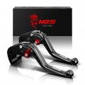 Mzs Black Motorcycle Brake Clutch Levers Adjustable Short Cnc For Gsxs 1000 Gsxs1000 2021-2023 