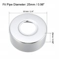 Uxcell Round Escutcheon Plate 61x25mm Stainless Steel Polishing For 25mm Diameter Pipe