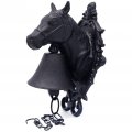 Httmt Horse Head Wall Hanging Mount Heavy Cast Solid Iron Handcrafted Antique Doorbell