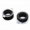 Uxcell 2pcs Motorcycle Front Wheel Axes Drum Brake Speedometer Drive Gear Set For Gy6 125