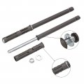 Uxcell 8 Pcs Floating Shelf Brackets 1 2 X 5 Invisible With Screws For Wood Shelves Iron Silver Tone Brown