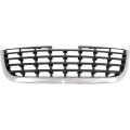 Front Grille Assembly For Chrysler Town And Country 2008 2009 2010 Chrome Shell With Painted Black Plastic Insert Ch1200322 