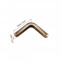 Uxcell Metal Book Corner Protectors Edge Cover Guard 23 X 5mm Goldtone 30pcs