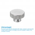 Uxcell Knurled Thumb Nuts 6pcs M3 X D11mm H7mm Stainless Steel Round Knobs Fasteners Blind Hole Hand Screw Nut Silver For 3d