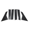 Black Window Bc Pillar Posts Cover Trim For Honda Civic 2022 6 Piece Set 