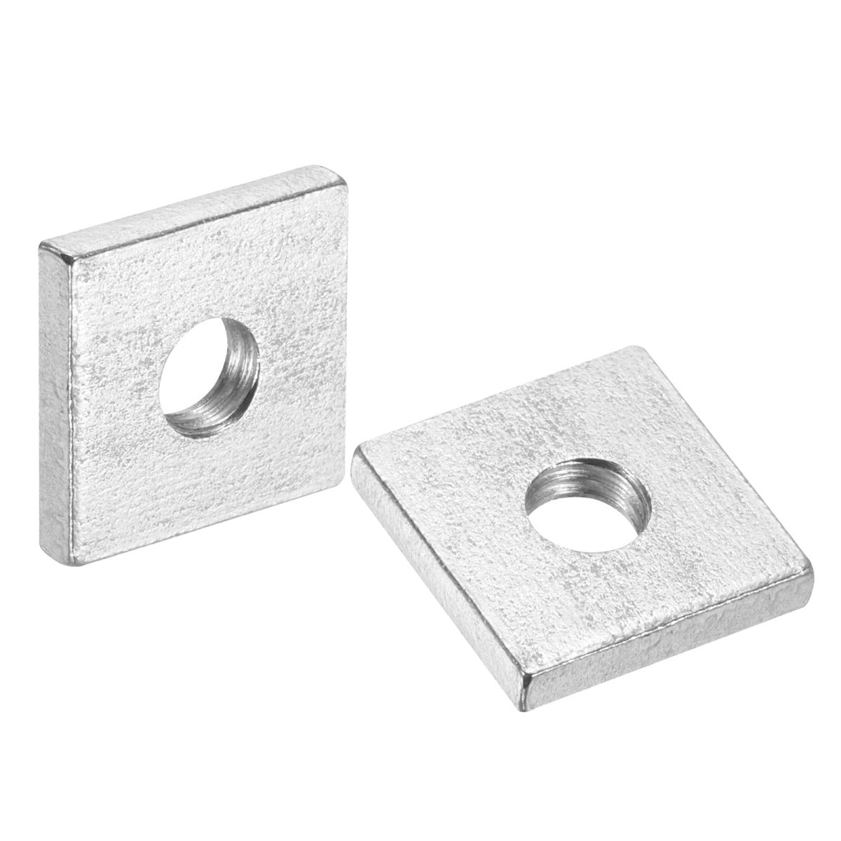 200pcs M6x16mmx3mm Square Nuts Carbon Steel Zinc Plated Coarse Thread Fasteners For Home Repairs And Professional Engineering