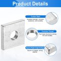 200pcs M6x16mmx3mm Square Nuts Carbon Steel Zinc Plated Coarse Thread Fasteners For Home Repairs And Professional Engineering
