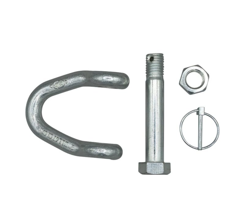 Web Sling Shackle 4 Pack With Quick Pin 2 In 8000 Lbs Wll White Blue Zinc For Recovery Straps Auto Hauling And Towing