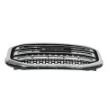 Front Upper Chrome Grille Assembly With Electroplated Strip For 2017 2018 2019 Acadia Sle Sl Sport Utility 4 Door Silver