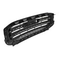 Front Upper Chrome Grille Assembly With Electroplated Strip For 2017 2018 2019 Acadia Sle Sl Sport Utility 4 Door Silver