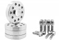 4 Pc Billet 5x130 Mm Hub Centric Wheel Spacers 30 Thick 71 5 H B Zinc Conical Lug Bolts For Porsche Vehicles Aftermarket Wheels 