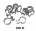 Brace Bands Pressed Steel Heavy 11 Gauge X 1 For 3 8 Bolts 0 Mm In Thickness Fits O D 1-7 Inch Post 