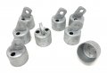 Chain Link Fence Combination Rail Ends Pressed Steel Offset Two-hole Fits O D 1-5 8 Inch Round Post 
