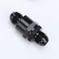 6 An Non Return One Way Inline Check Valve Fitting Aluminum Black 9 16 In X 18 Thread For Fuel And Oil Pressure Systems Model 