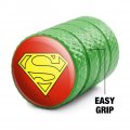 Superman Cape Logo Tire Rim Wheel Aluminum Valve Stem Caps