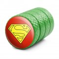Superman Cape Logo Tire Rim Wheel Aluminum Valve Stem Caps