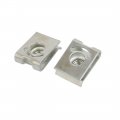 Uxcell Fit M6 Screw Manganese Steel U Clip Nut Silver Tone 19mm X 14mm 10pcs