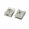 Uxcell Fit M6 Screw Manganese Steel U Clip Nut Silver Tone 19mm X 14mm 10pcs