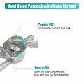 Uxcell Motorcycle Fuel Valve Petcock With Male Thread For 50cc 70cc 90cc 100cc 110cc Pit Quad Dirt Bike Atv