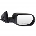 Ocpty Black Passenger Side View Mirror Textured With Power Adjustment Manual Fold Non-heated Compatible For 2007-2011 Honda