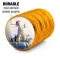 Christmas Polar Bear Valve Stem Caps For Tire Rim Wheel Aluminum Yellow