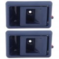 Door Handles Interior Driver Left Side Replacement Fit 1989-1995 Pickup 4runner Inside Blue 2pcs 