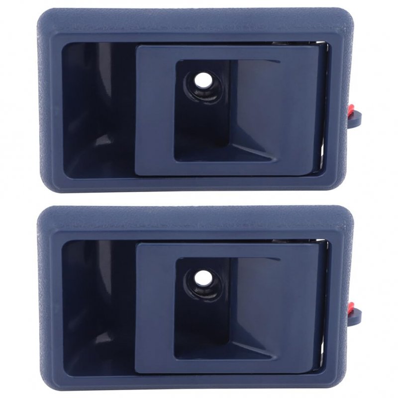 Door Handles Interior Driver Left Side Replacement Fit 1989-1995 Pickup 4runner Inside Blue 2pcs