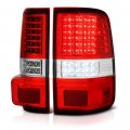 2004-2008 Ford F150 Pickup Truck Red Lens Full-led Tail Brake Light Housing Lamp Assembly Driver And Passenger Side Replacement 