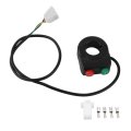 2 In 1 Motorcycle Handlebar Switch 12v Headlights Horn Button On Off Grip Control For Scooter Electric Bike 