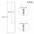 Uxcell 5 Pcs 0 7mm Mini Micro Twist Drill Bits High-speed Steel Straight Shank Extra Long Bit 80mm For Aluminum Alloy