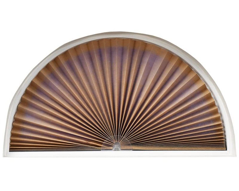 Redi Shade No Tools Original Arch Light Filtering Pleated Fabric Natural 72 In X 36