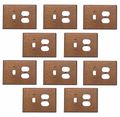 Oak Toggle Outlet Switch Plate 
