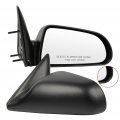 Aintier Towing Mirrors Fit For 2005-2011 Dodge Dakota5x7 2006-2008 Mitsubishi Raider Manual Non-folding Adjustment Black Driver