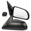 Aintier Towing Mirrors Fit For 2005-2011 Dodge Dakota5x7 2006-2008 Mitsubishi Raider Manual Non-folding Adjustment Black Driver