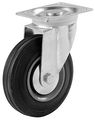 Shepherd Hardware 9285 3-inch Swivel Caster Semi-elastic Rubber 130-lb Load Capacity 