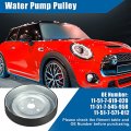 X Autohaux Engine Water Pump Pulley Drive Wheel For Mini Cooper 2007-2015 Coolant Replace 11-51-7-619-020 11-51-7-545-958