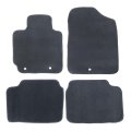 Velour Floor Mats For Hyundai Veloster 2012 2017 Custom Fit Front And Rear Black Carpet Liners Anti Slip All Season Full Set 