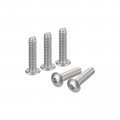 Uxcell 2-56x3 8 Button Head Socket Cap Screws 100pcs 304 Stainless Steel Fasteners Hex Bolts Full Thread Drive