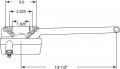 Truth Th 23030 Single Arm Casement Operator With Crank 13-1 2 In Right Hand Outside Looking Steel Coppertone Baked-on Finish 1