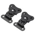 2pcs Butterfly Twist Latch 1 97 Inch Alloy Spring Loaded Keeper Toggle Clamp Draw For Case Box Suitcases Wooden Black 