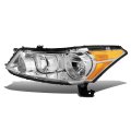 Dna Motoring Oem-hl-0003-l Chrome Factory Style Driver Side Headlight Replacement For 08-12 Accord Sedan 
